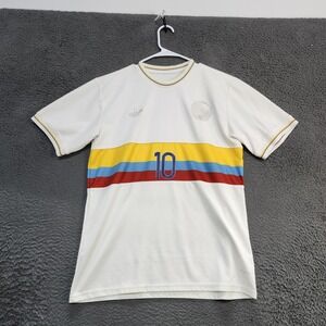 Colombia Soccer Jersey Mens XL White 10 James FCF 100 Years Centenary Adidas